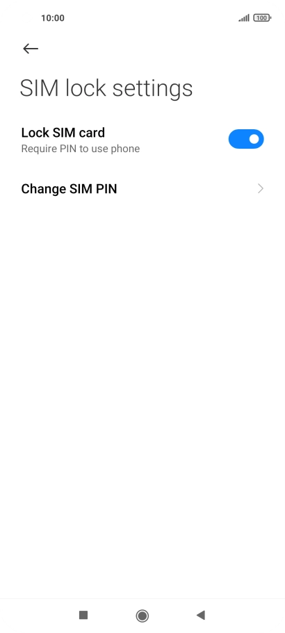 Press Change SIM PIN.