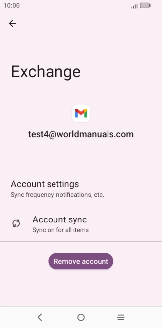 Press Account settings.