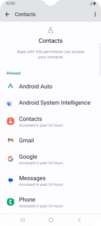 Press the required app.