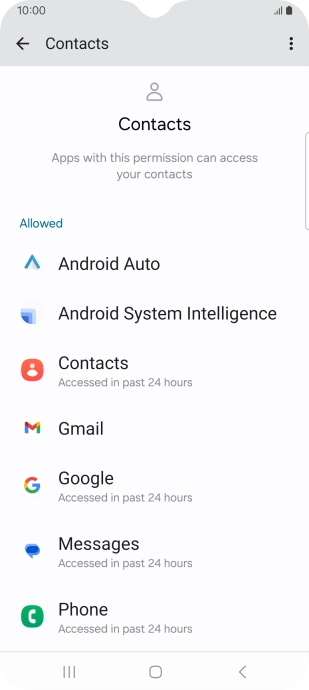 Press the required app.