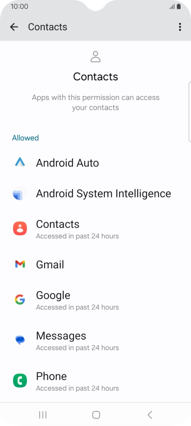 Press the required app.