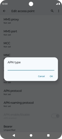 Key in mms and press OK.
