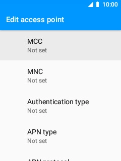 Select Authentication type.