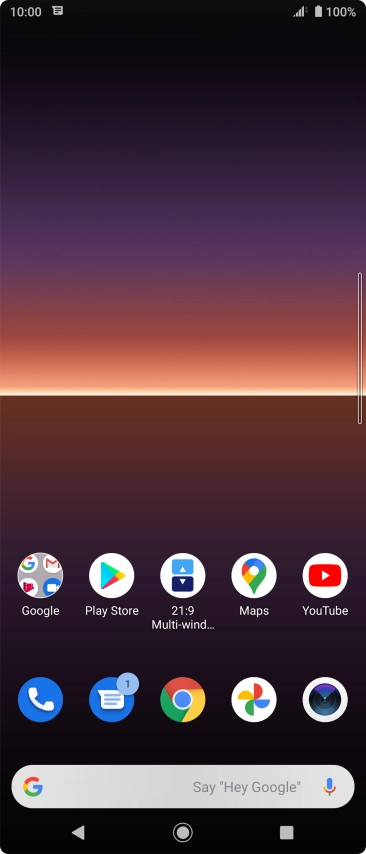 The text/picture message icon shows that you've received a new text or picture message.