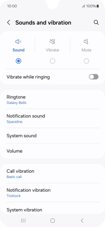 Press Notification sound.