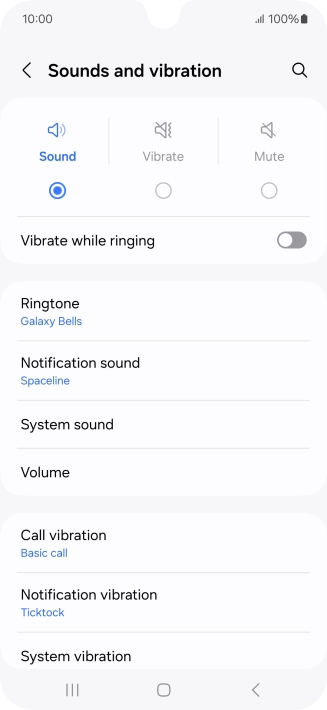 Press Notification sound.