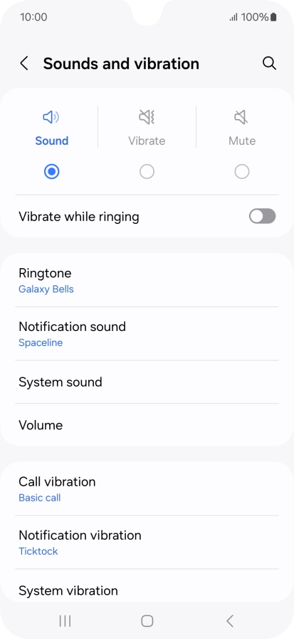 Press Notification sound.