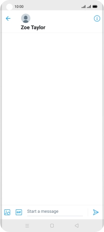Press the text input field.