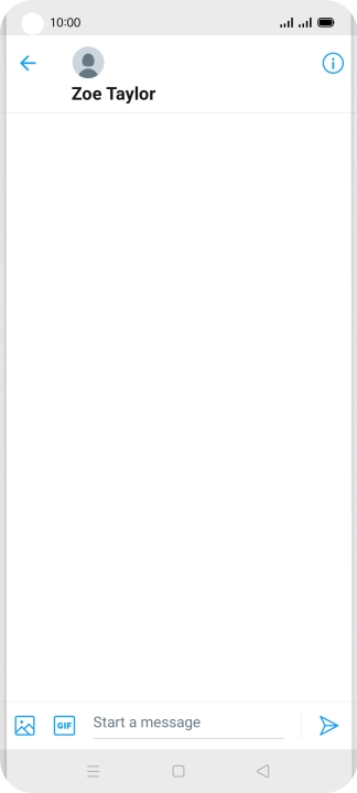 Press the text input field.