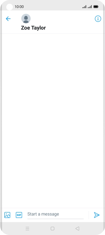 Press the text input field.