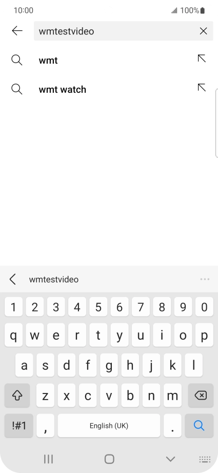 Key in the required search word and press the search icon.