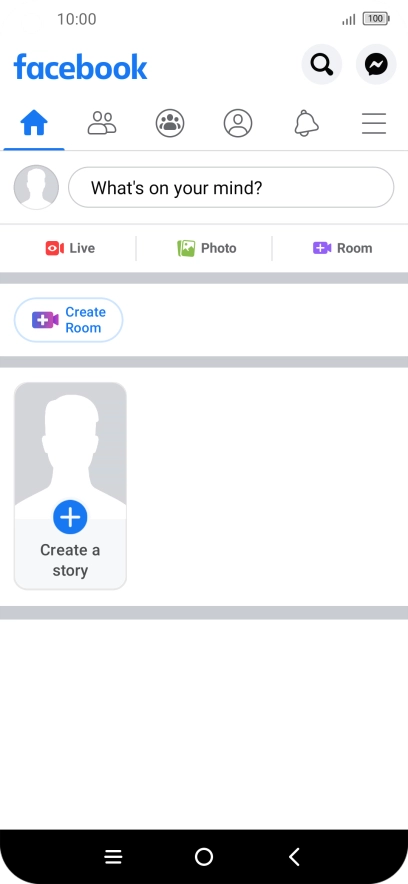 Press the text input field.