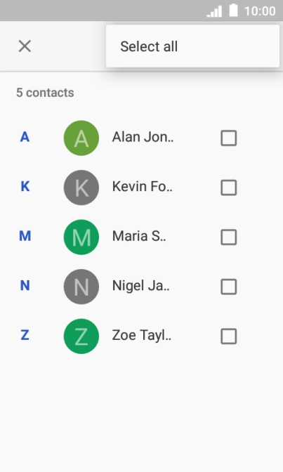 Press Select all.