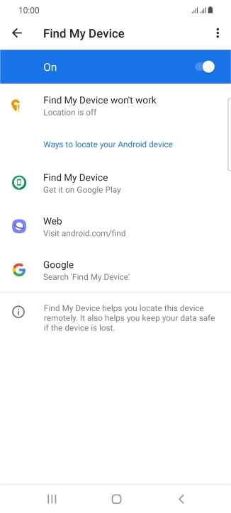 Press the Home key to return to the home screen.