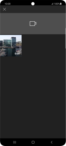 Press the required video clip.
