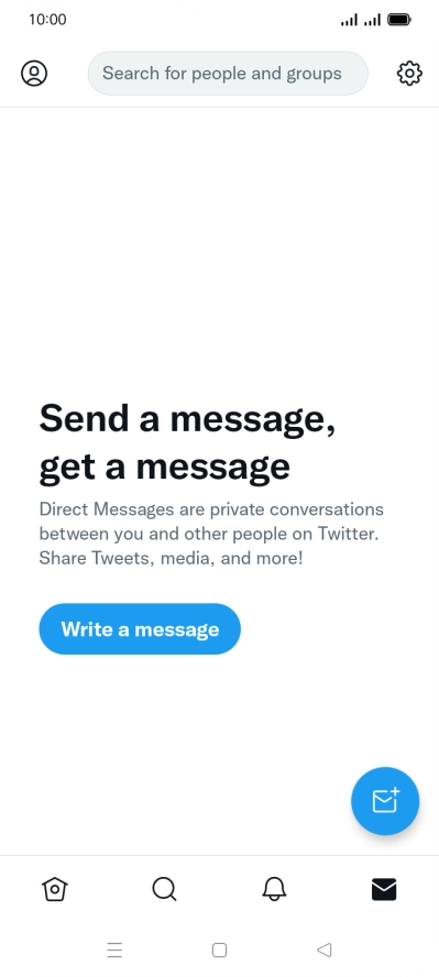 Press the new message icon.