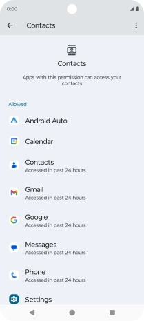 Press the required app.