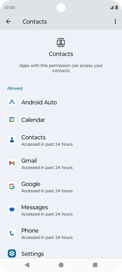 Press the required app.