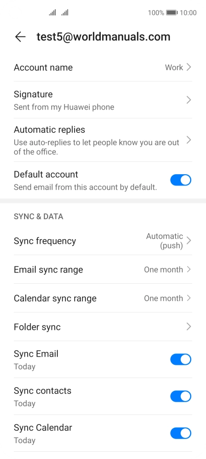 Press Account name and key in the required name.
