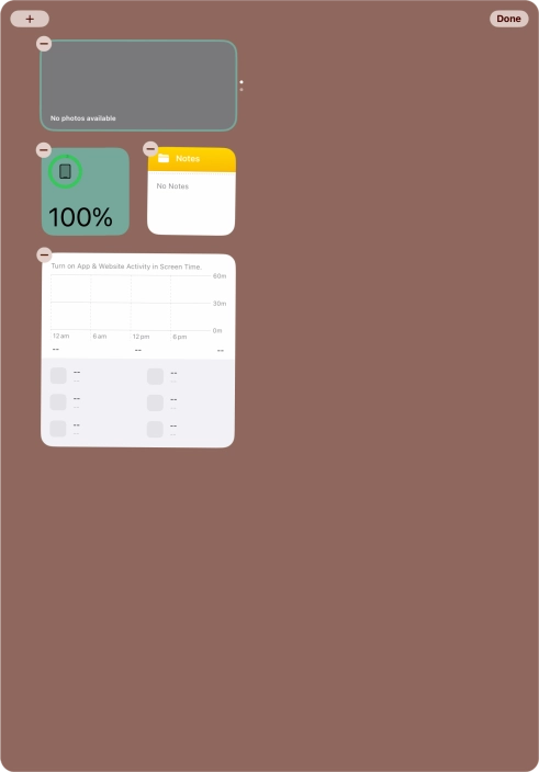 Press the add icon.