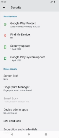 Press SIM card lock.