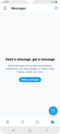 Press the new message icon.