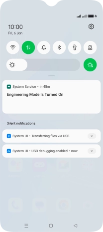 Press the top drop down list.