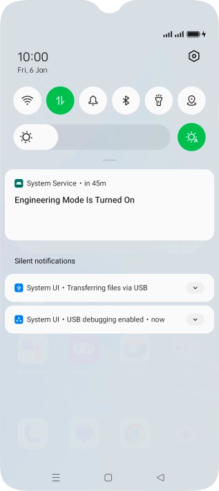 Press the top drop down list.