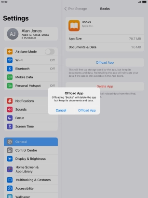 Press Offload App.