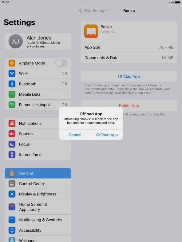 Press Offload App.