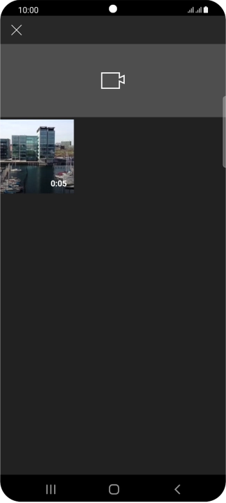 Press the required video clip.