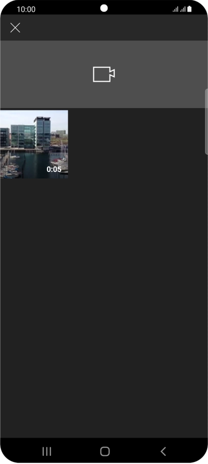 Press the required video clip.