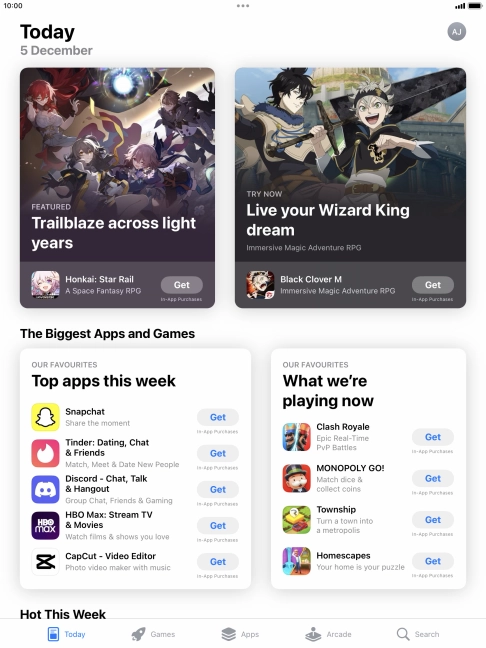 Press Search.
