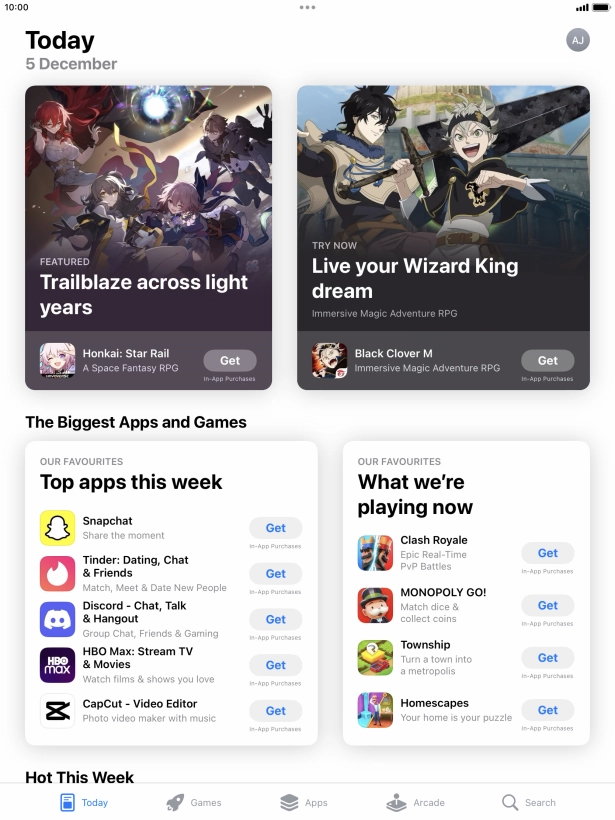 Press Search.