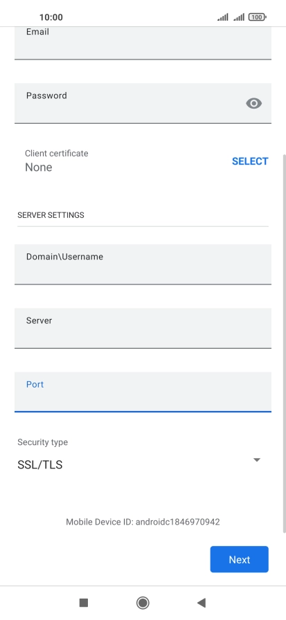 Press the drop down list below 