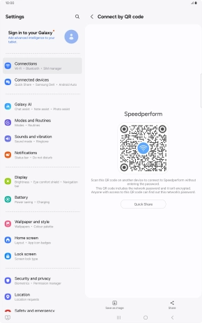 Place the QR code inside the camera frame on the other device to scan the code.