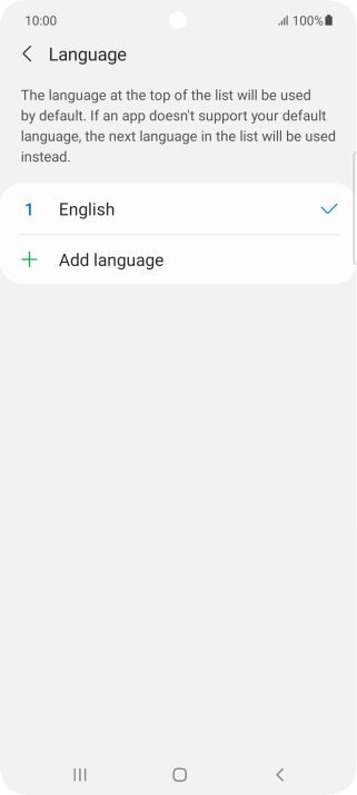 Press Add language.