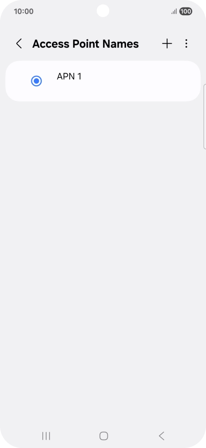 Press the add icon.