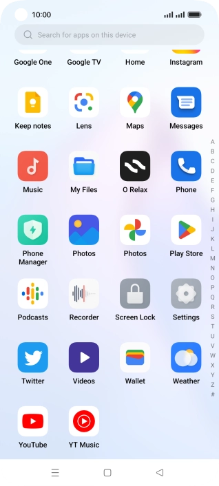Press Play Store.