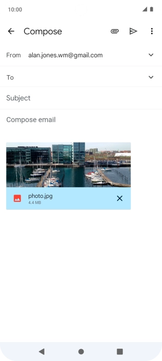 Press the field next to 