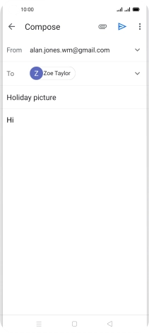 Press the attachment icon.