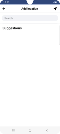 Press the search field and key in the required search word.