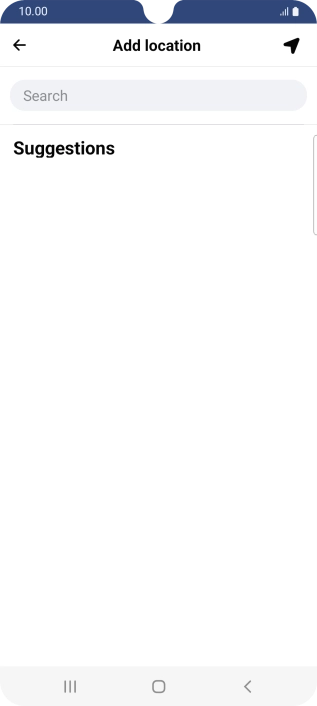 Press the search field and key in the required search word.