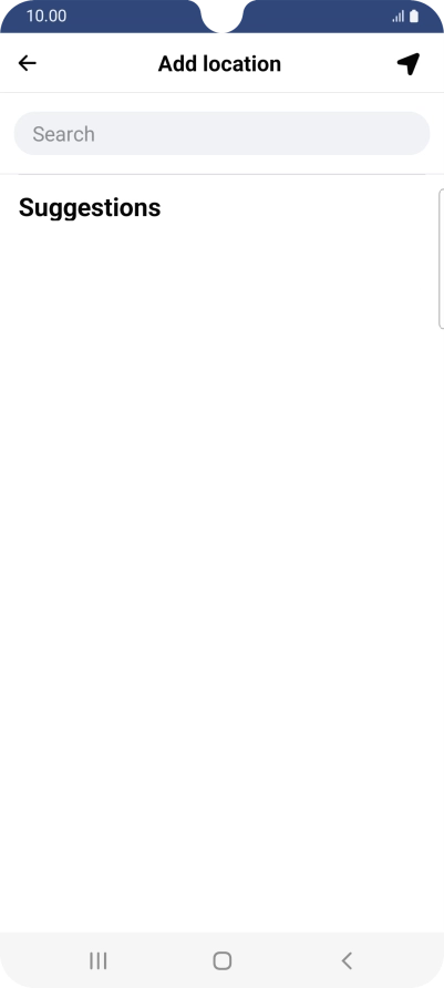 Press the search field and key in the required search word.