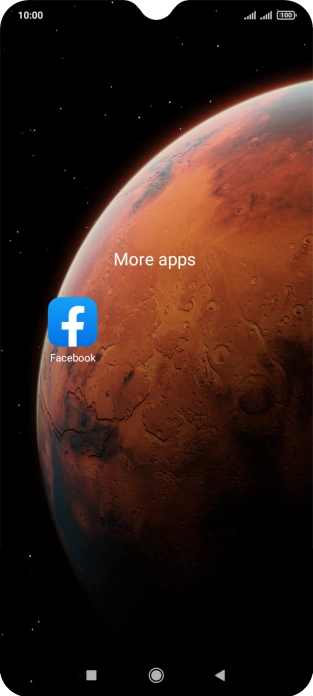 Press Facebook.