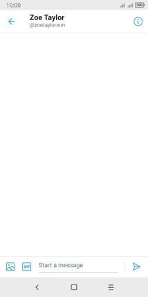 Press the text input field.