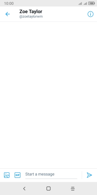 Press the text input field.