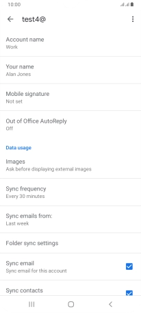 Press Account name and key in the required name.
