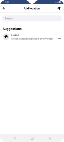 Press the search field and key in the required search word.