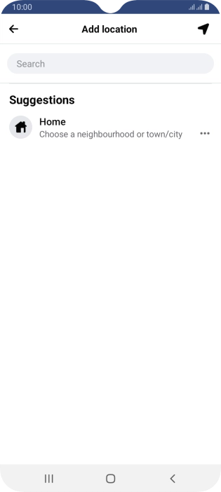 Press the search field and key in the required search word.